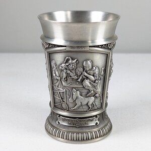 WMF 4" Dutch Old Masters Pewter Cup Rembrandt, Jan Steen, Hendr. Sorgh